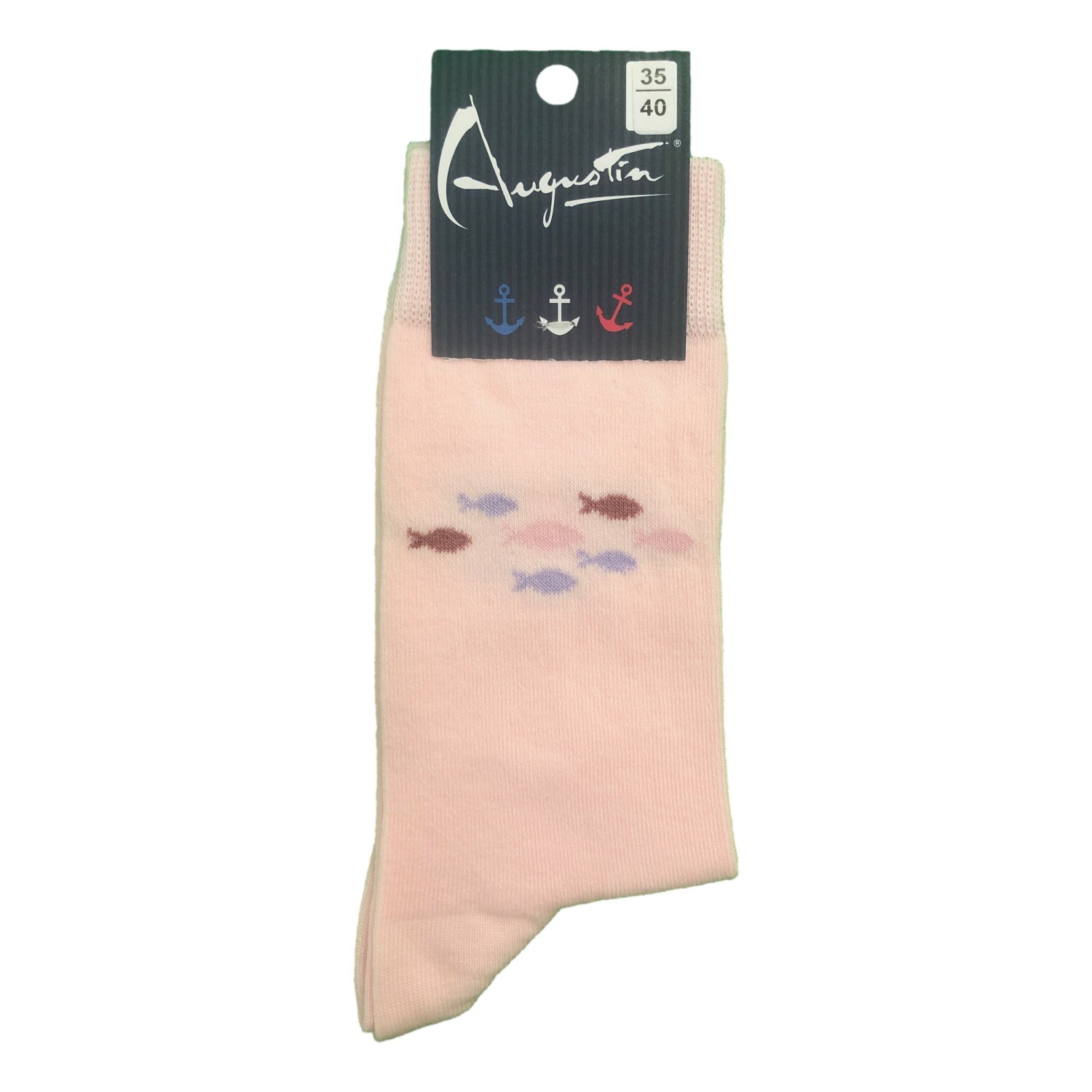 chaussettes roses poisson