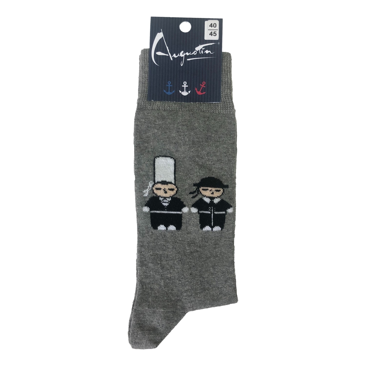 Breton costume socks