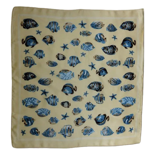 Bandana Poissons coloris beige – Boutique Augustin