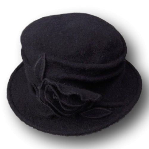 Chapeau Laine Bouillie avec Fleur – Boutique Augustin