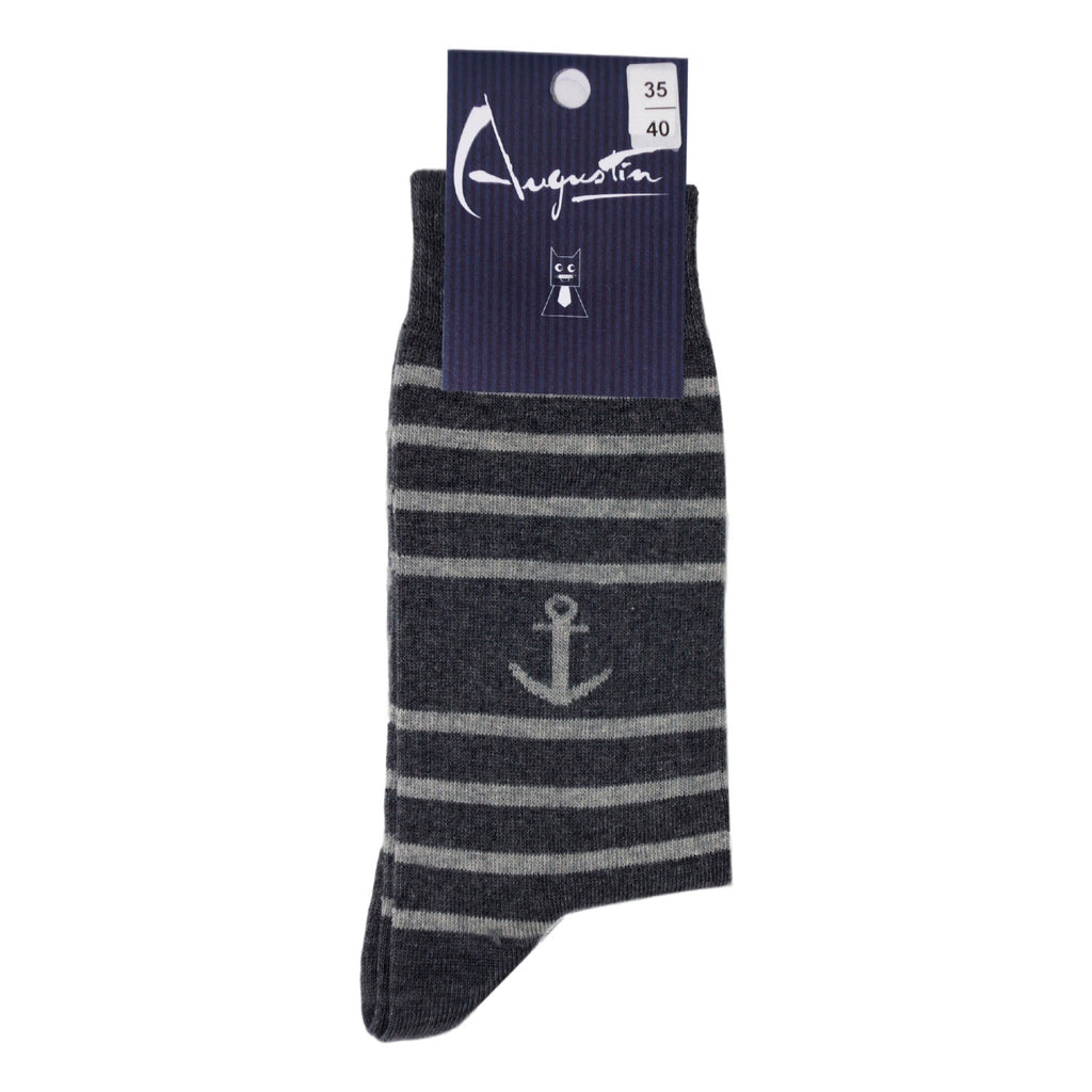 Chaussette Ancre rayure – Boutique Augustin (vue 4)