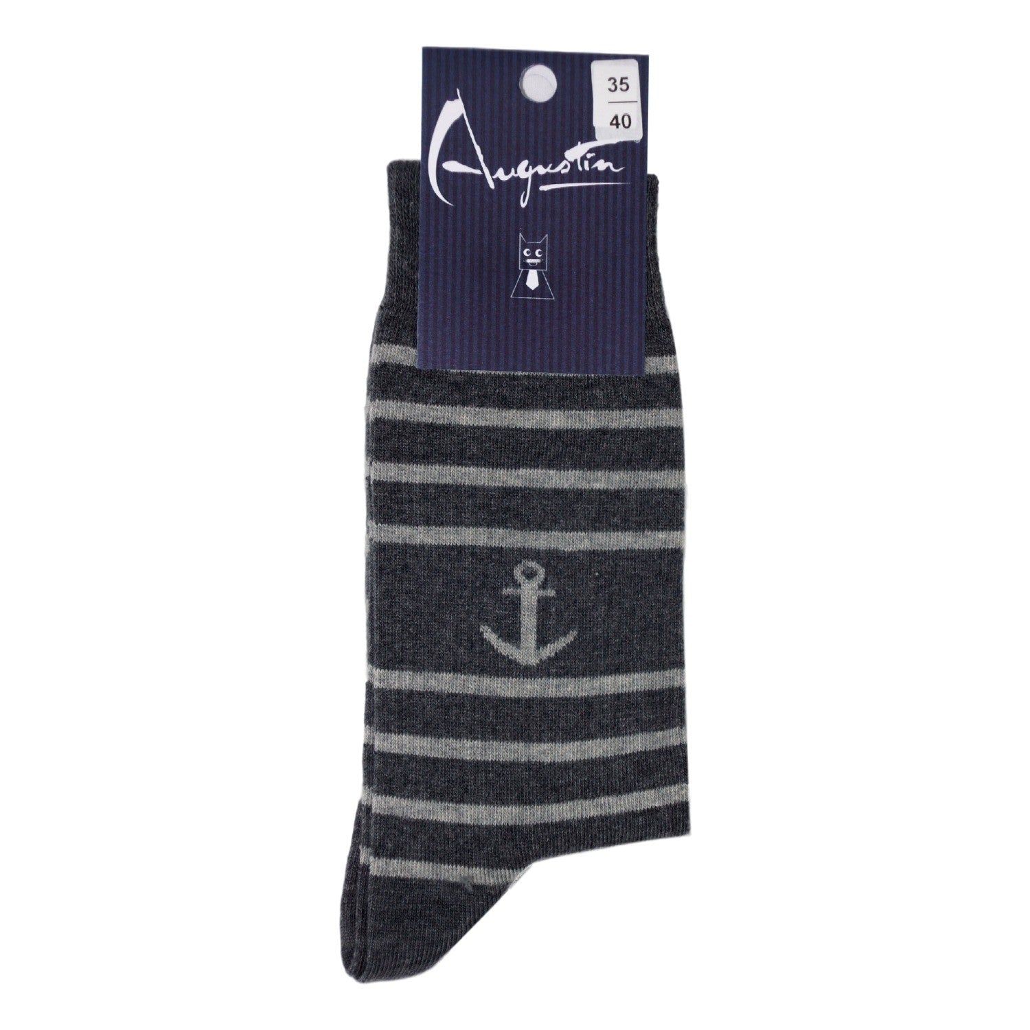 Chaussette Ancre rayure – Boutique Augustin (vue 4)
