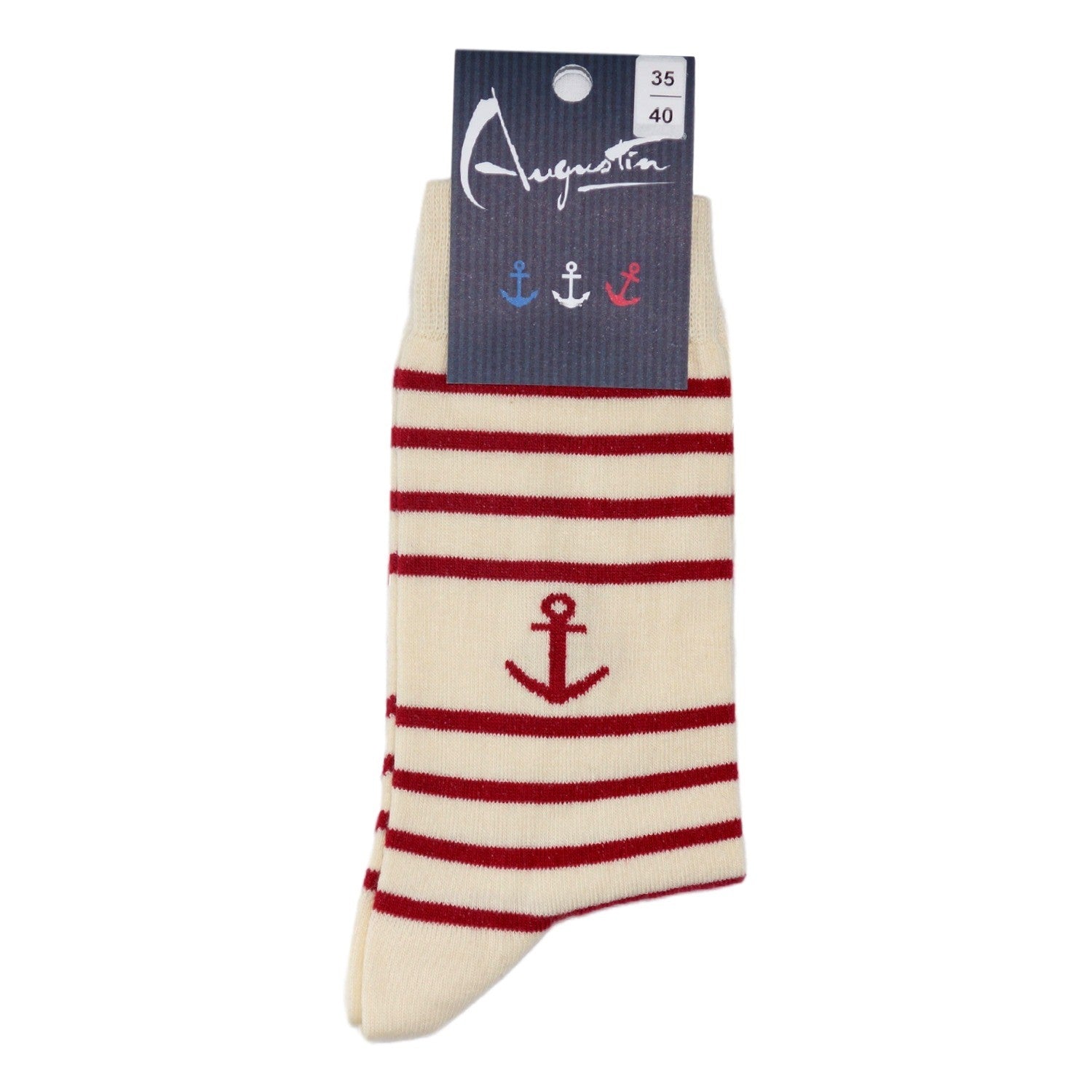 Chaussette Ancre rayure – Boutique Augustin (vue 8)