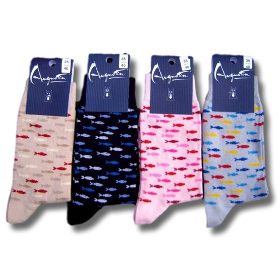 Chaussettes Banc de Poissons – Boutique Augustin (vue 2)
