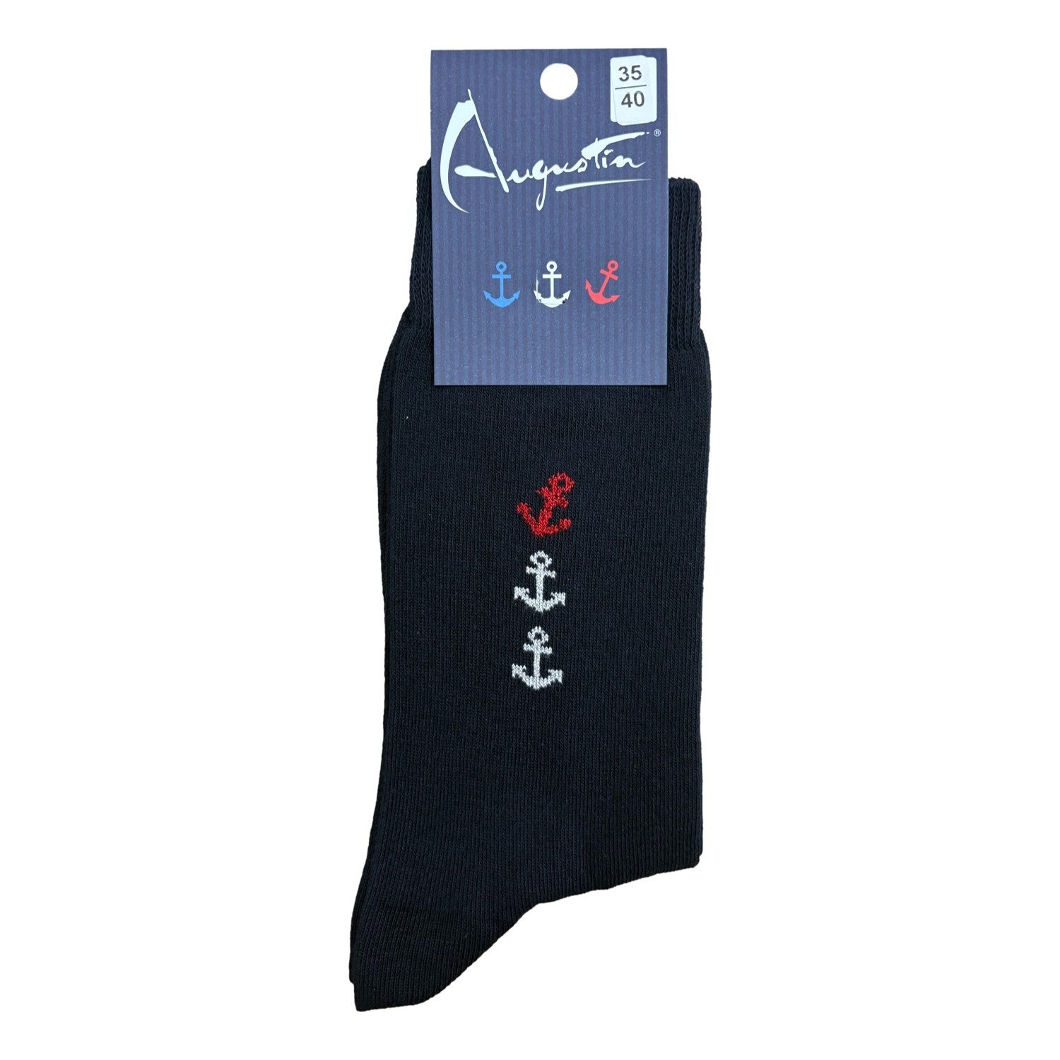 Chaussettes à paillettes ancres verticales – Boutique Augustin