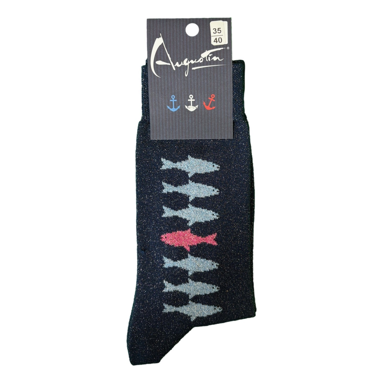 Chaussettes barrette poissons – Boutique Augustin (vue 3)