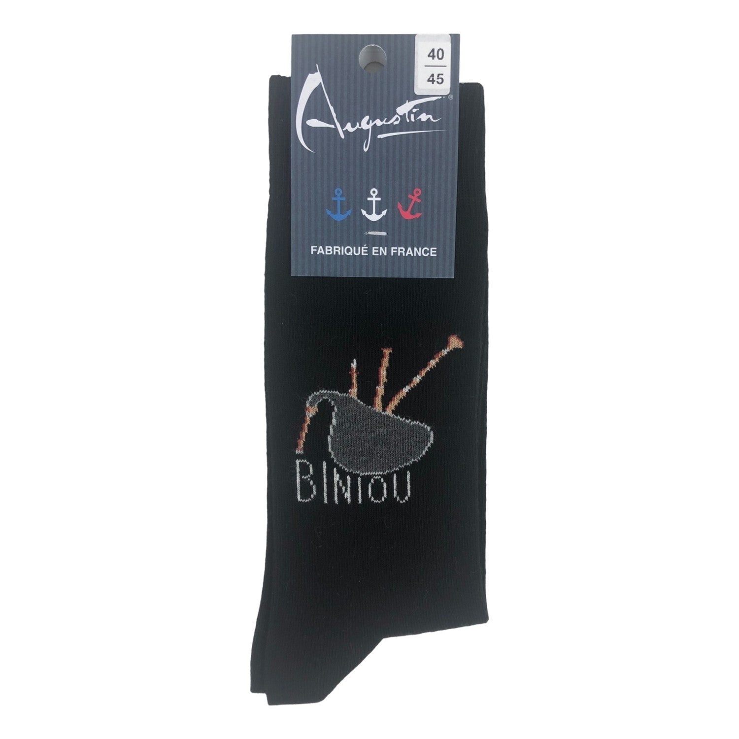 Chaussettes motif biniou – Boutique Augustin