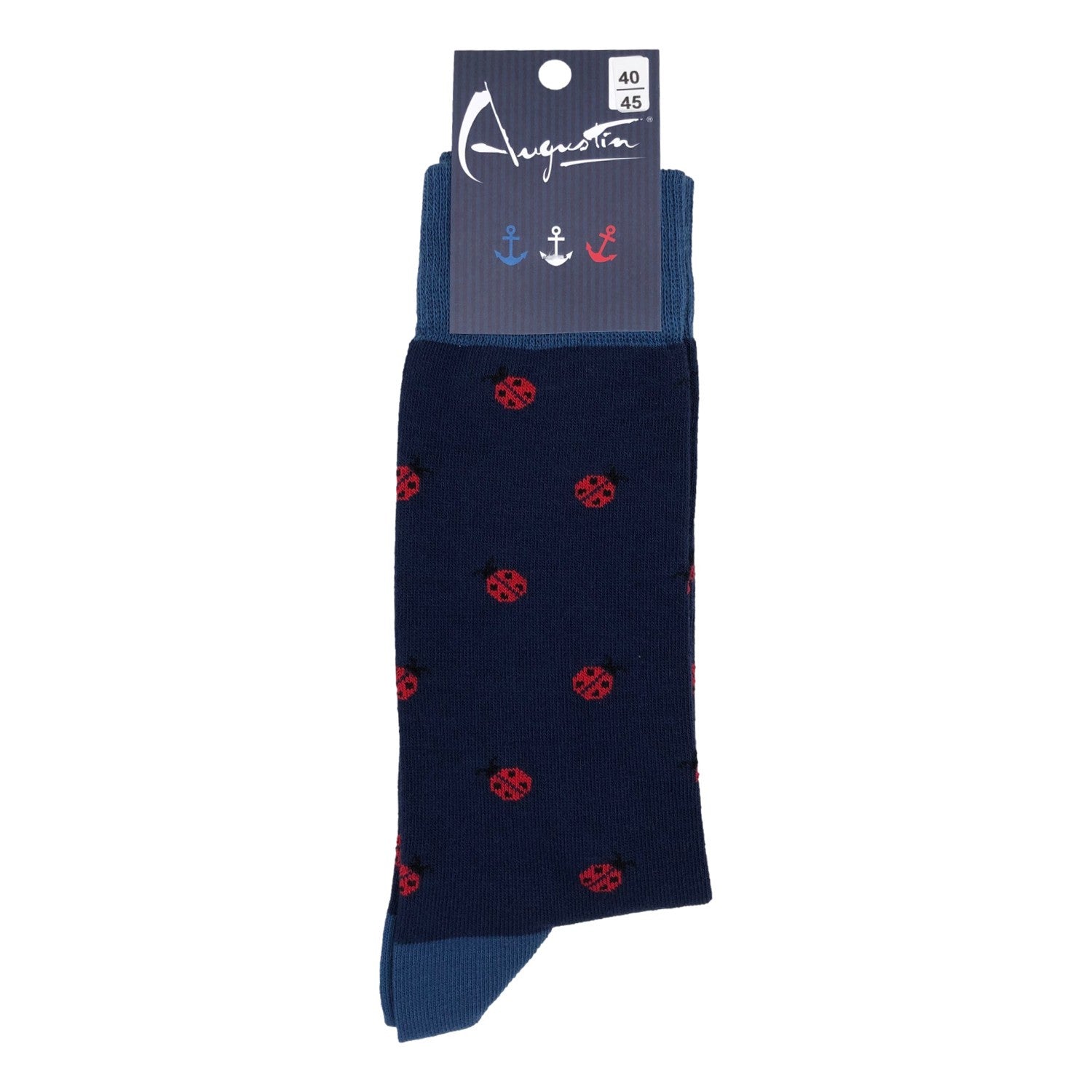 Chaussettes coccinelles porte bonheur – Boutique Augustin (vue 2)