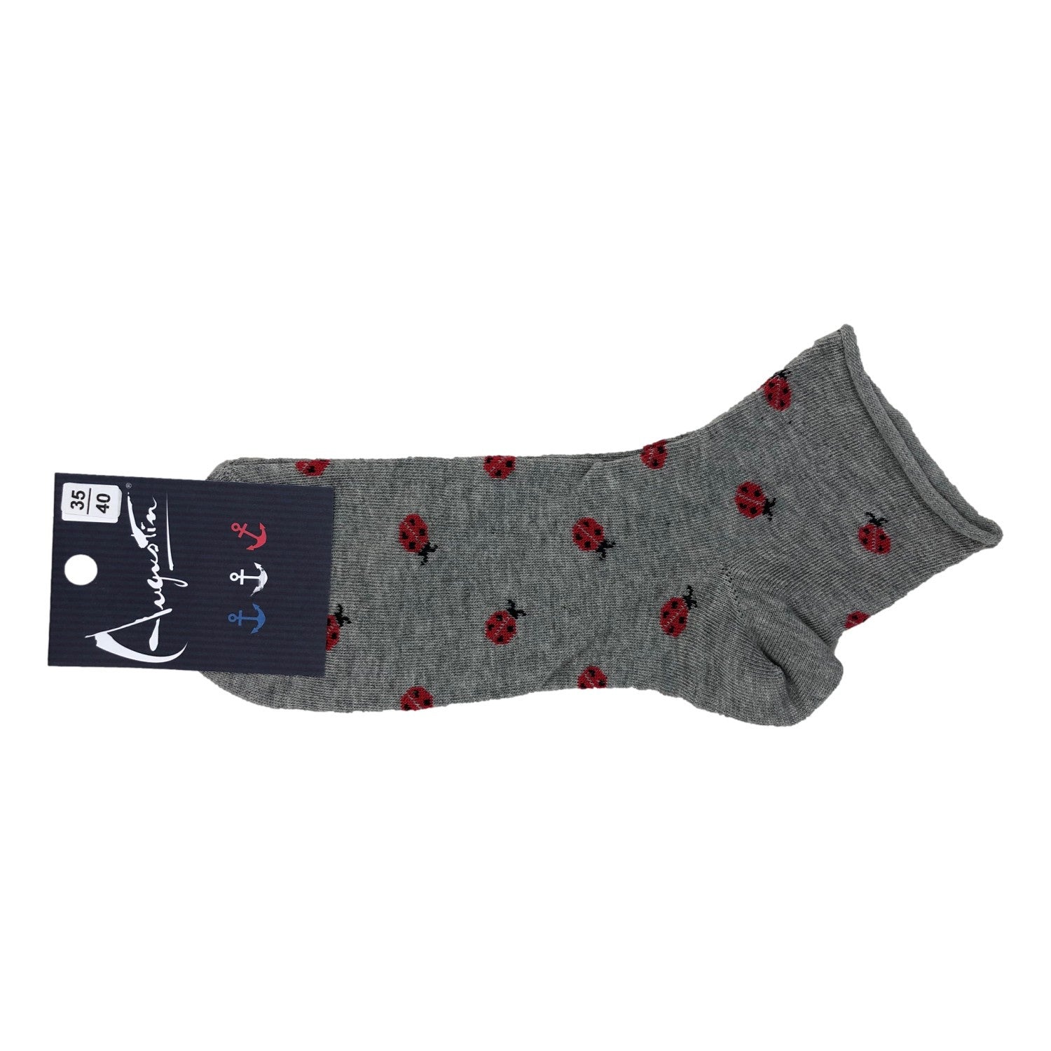 Chaussettes coccinelles porte bonheur – Boutique Augustin (vue 3)