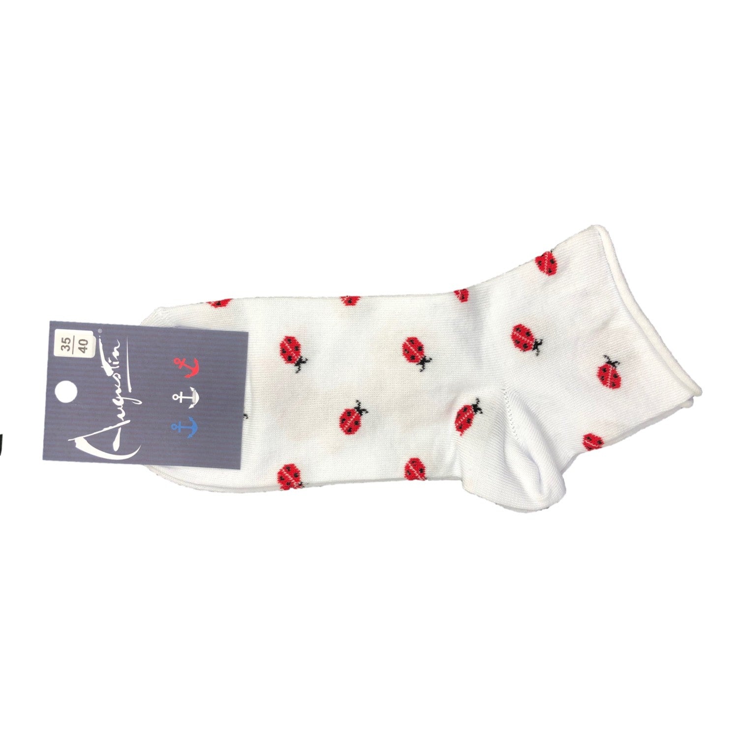Chaussettes coccinelles porte bonheur – Boutique Augustin (vue 4)