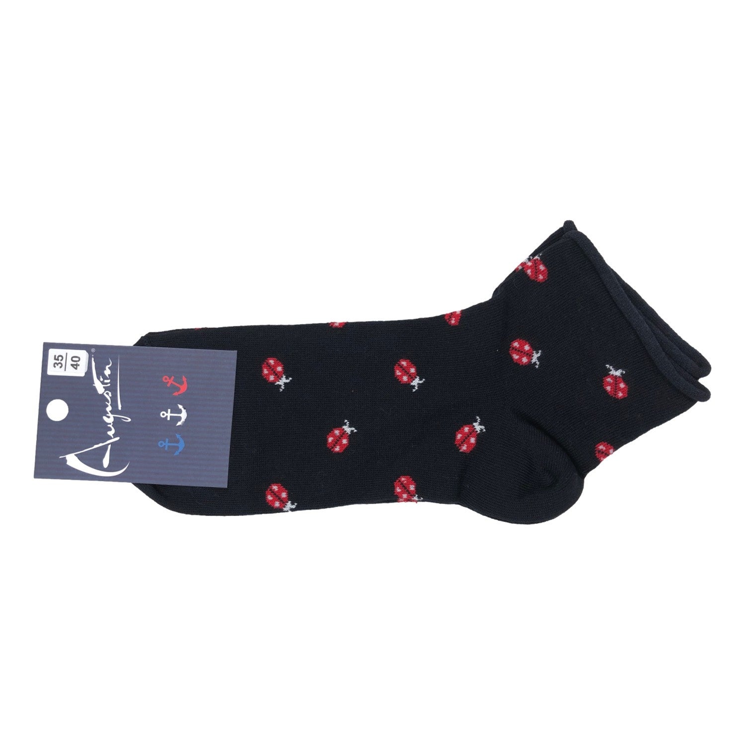 Chaussettes coccinelles porte bonheur – Boutique Augustin (vue 5)