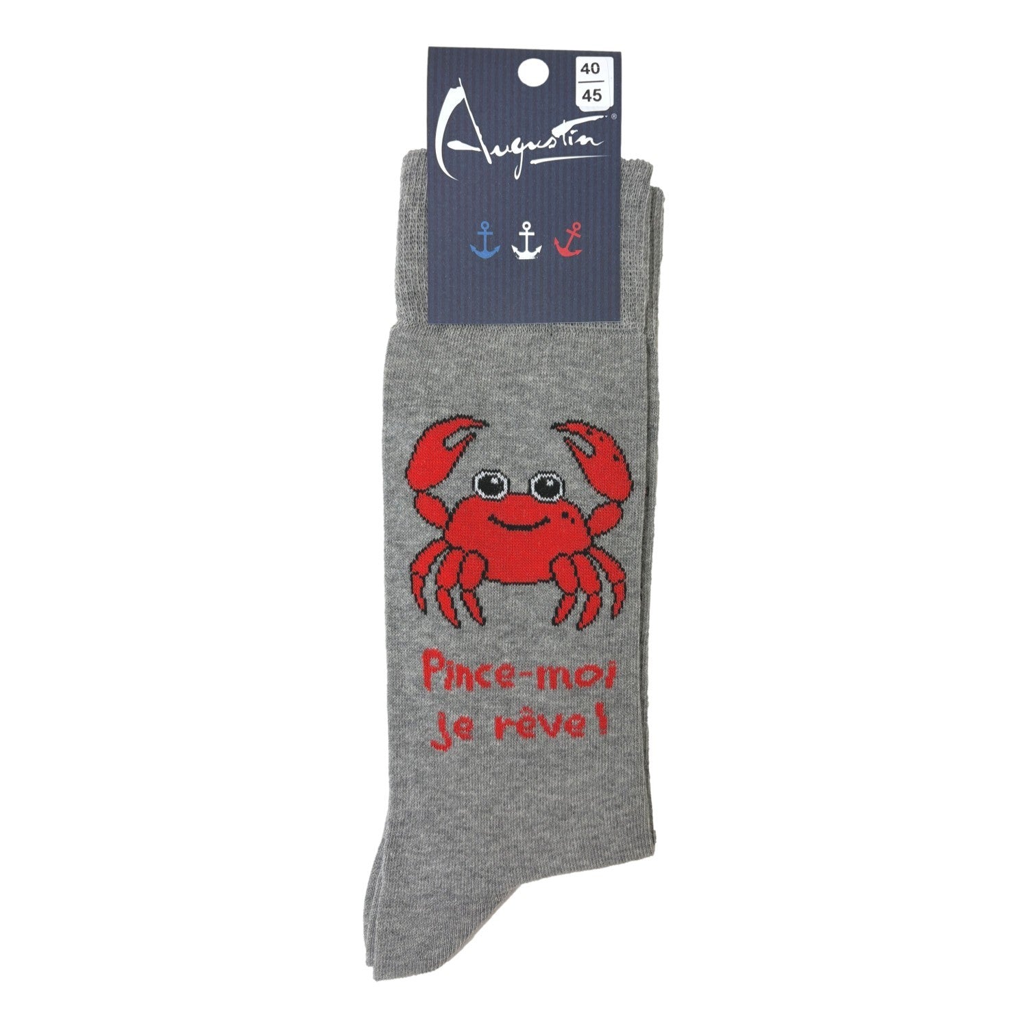 Chaussettes crabe "Pince moi" – Boutique Augustin (vue 2)
