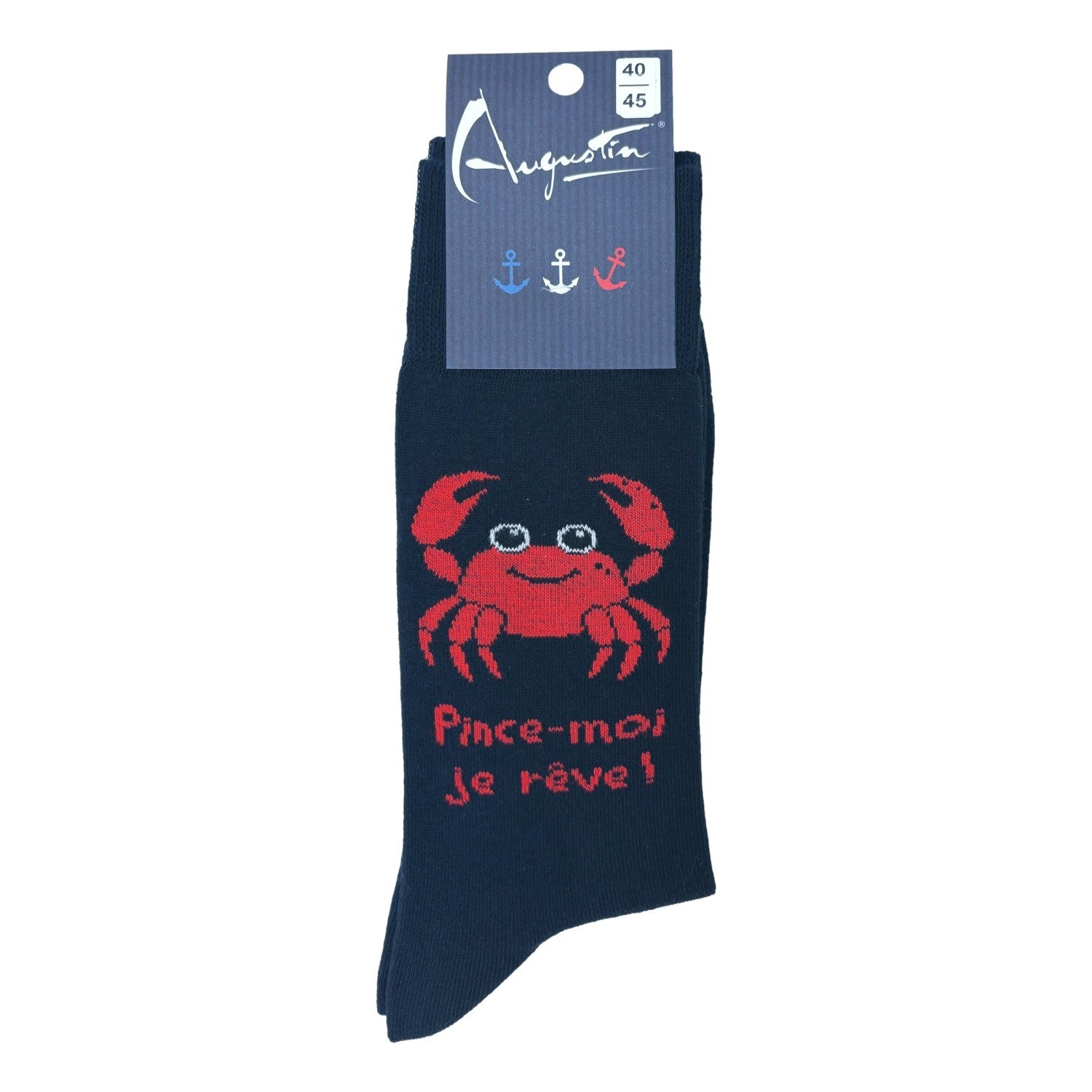 Chaussettes crabe "Pince moi" – Boutique Augustin