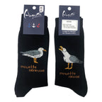 Chaussettes dépareillées mouette rieuse / mouette  sérieuse – Boutique Augustin