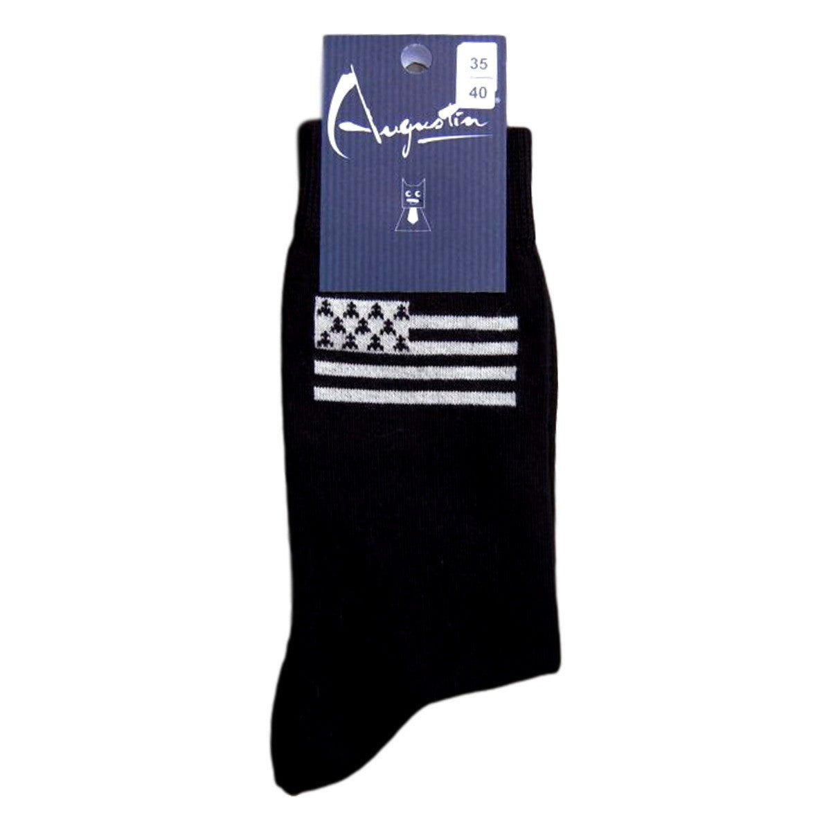 Chaussettes Drapeau Breton Gwenn Ha Du – Boutique Augustin (vue 2)
