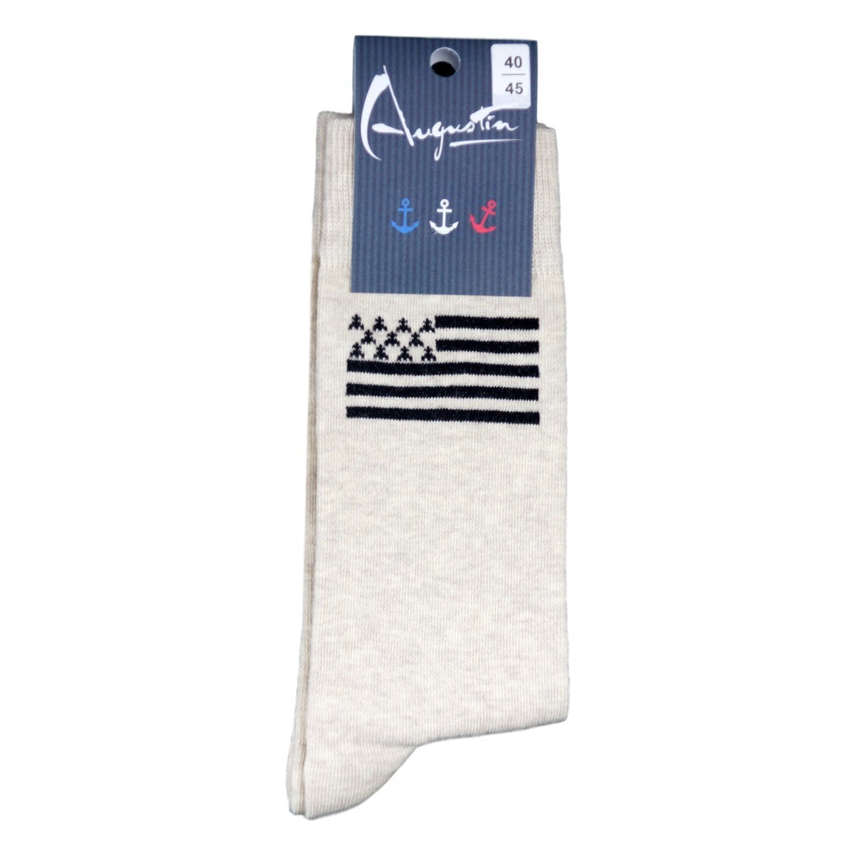 Chaussettes Drapeau Breton Gwenn Ha Du – Boutique Augustin (vue 3)