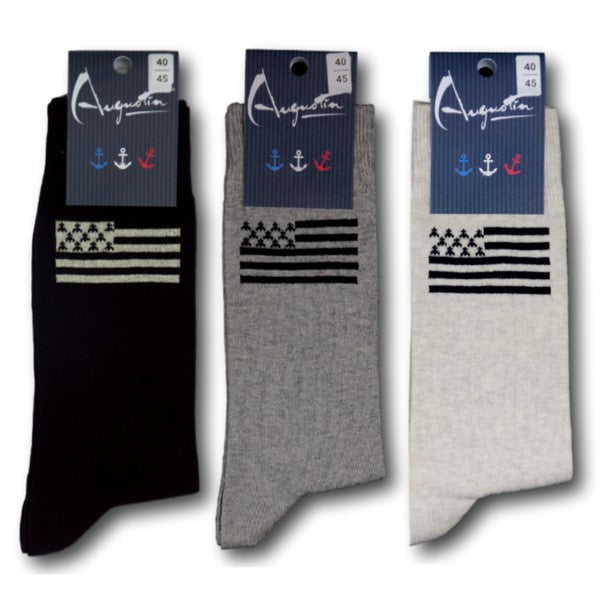 Chaussettes Drapeau Breton Gwenn Ha Du – Boutique Augustin (vue 4)
