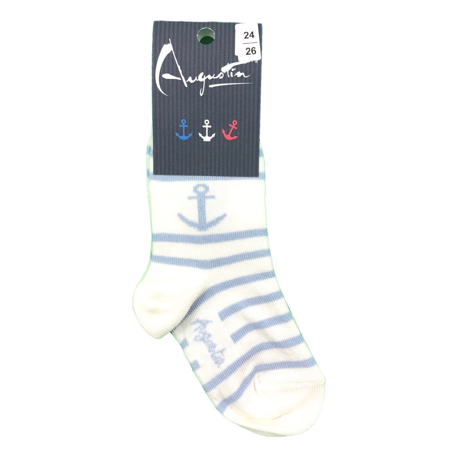 Chaussettes Enfant Ancre Rayée – Boutique Augustin (vue 7)