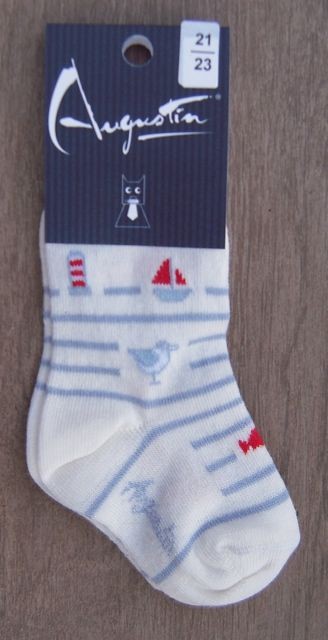 Chaussettes Enfant Mouette Phare Rayure – Boutique Augustin (vue 2)