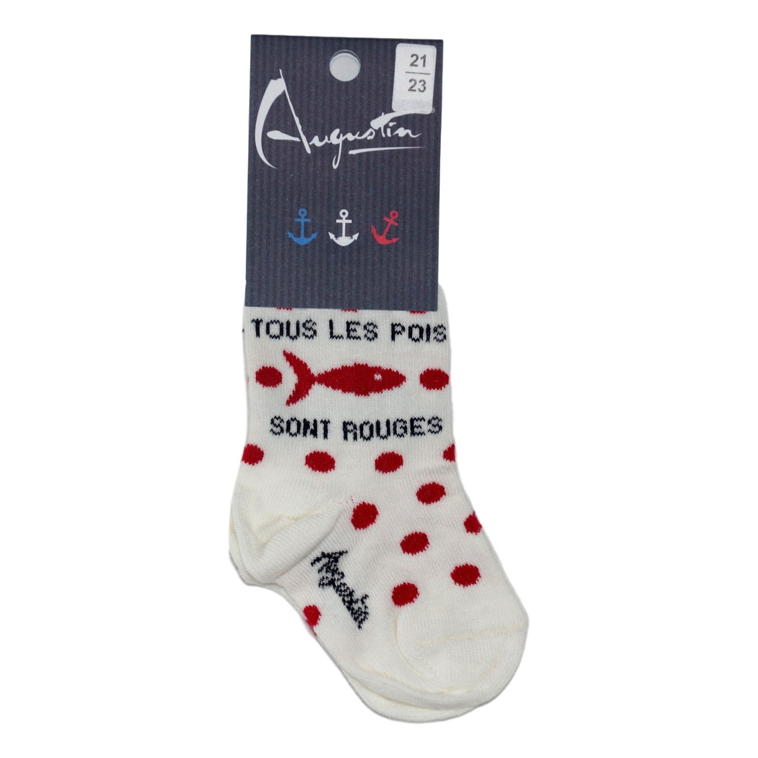Chaussettes Enfant poisson rouge – Boutique Augustin (vue 2)
