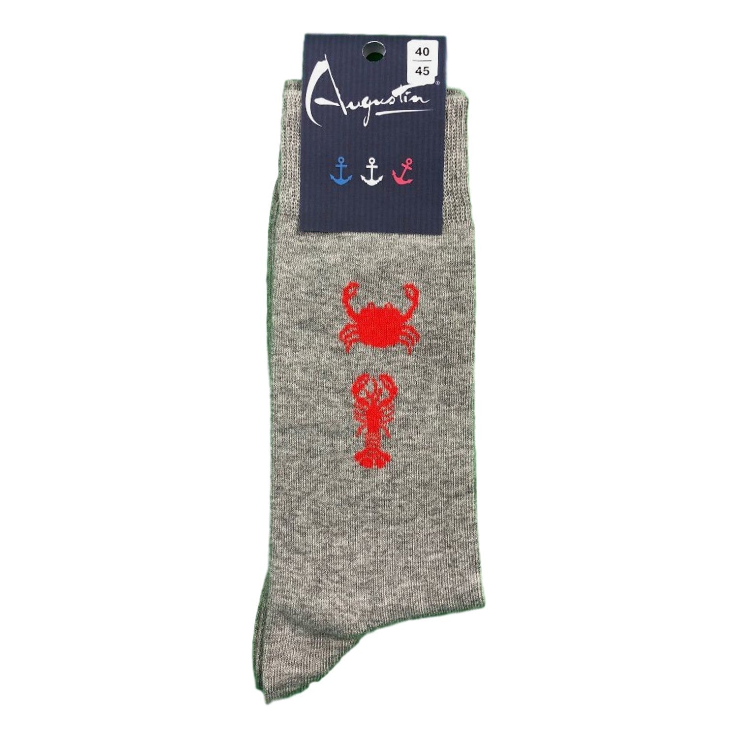 Chaussettes homard & crabe – Boutique Augustin (vue 2)