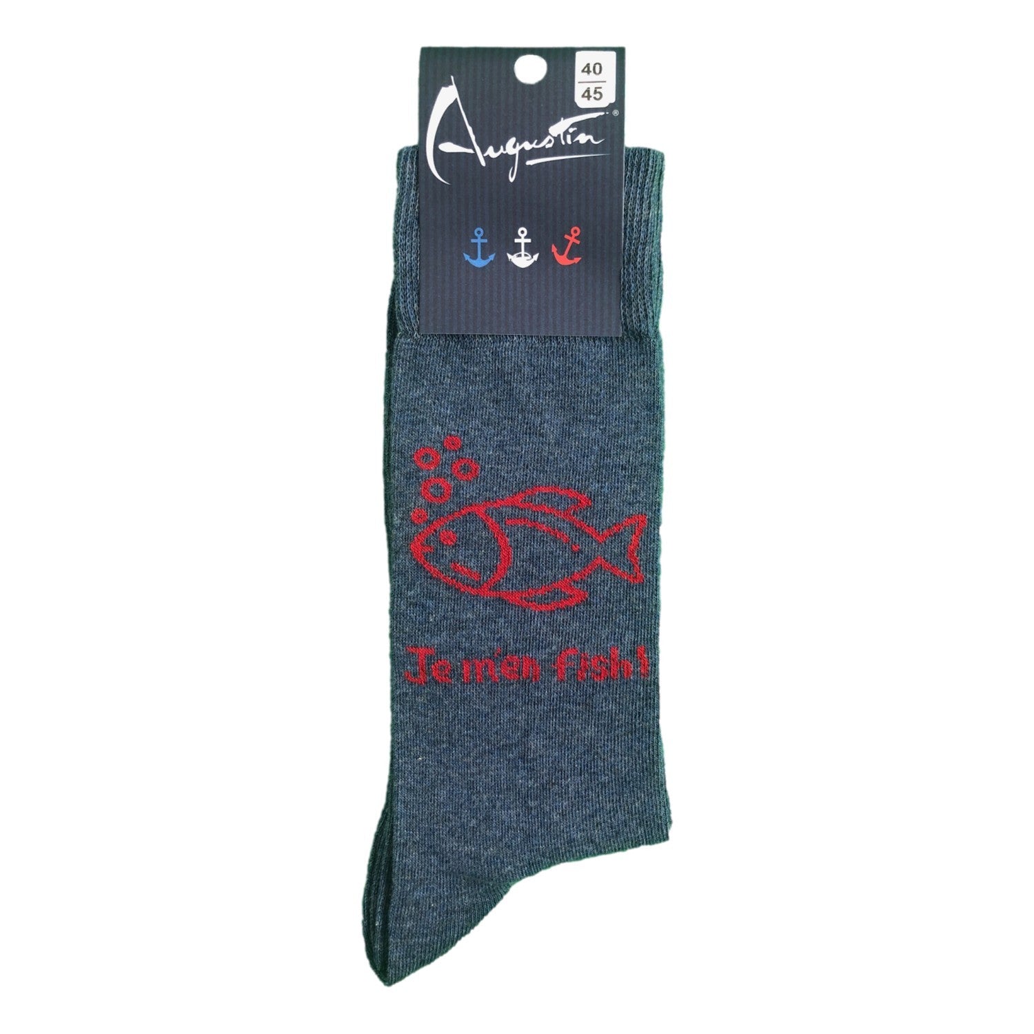 Chaussettes Je m'en fish – Boutique Augustin (vue 3)