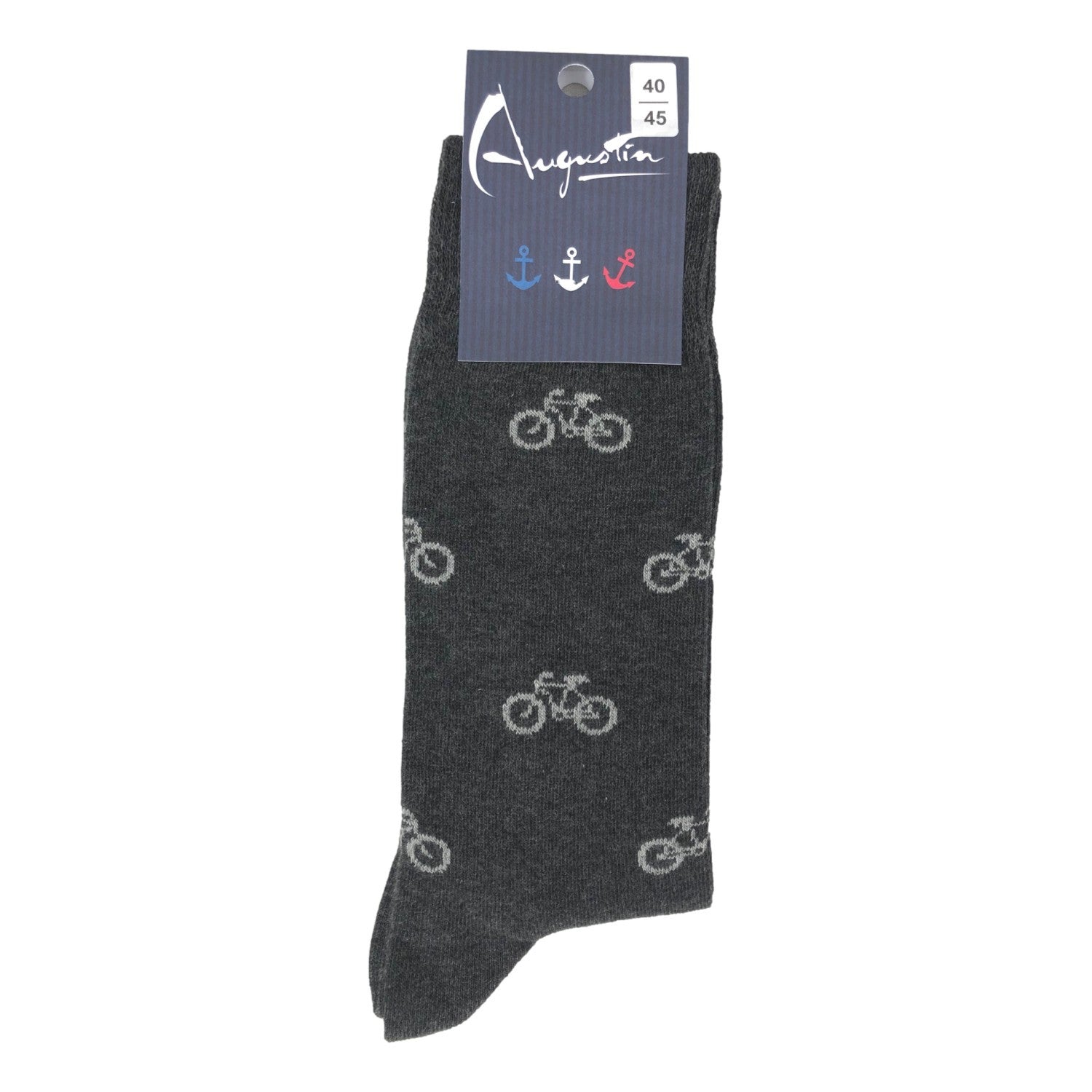 Chaussettes motif vélo – Boutique Augustin (vue 2)
