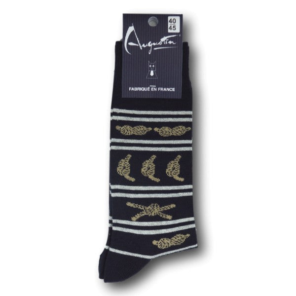 Chaussettes noeuds rayés – Boutique Augustin (vue 3)