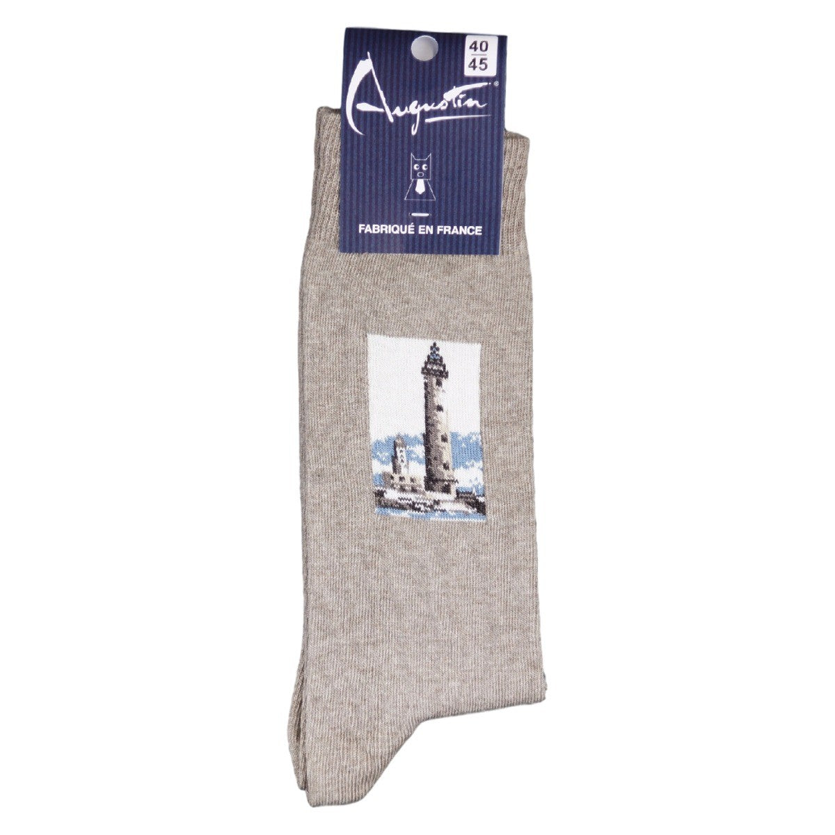 Chaussettes Phare de l'Ile Vierge – Boutique Augustin (vue 2)