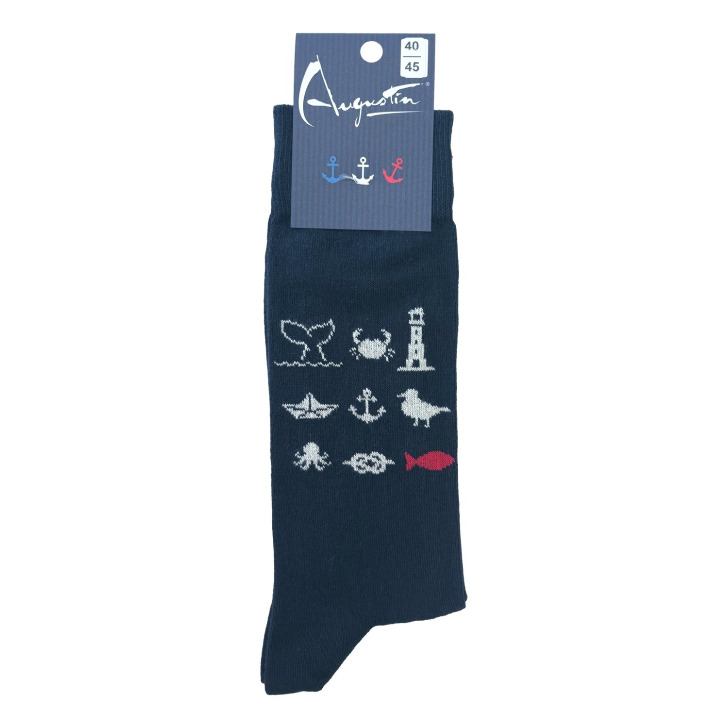 Chaussettes picto motifs marins – Boutique Augustin