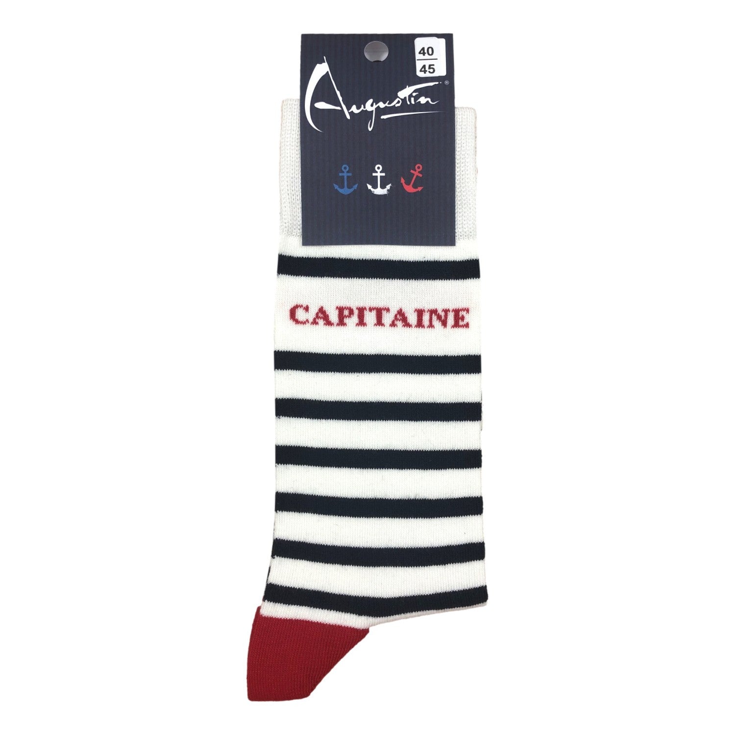Chaussettes rayées Capitaine – Boutique Augustin