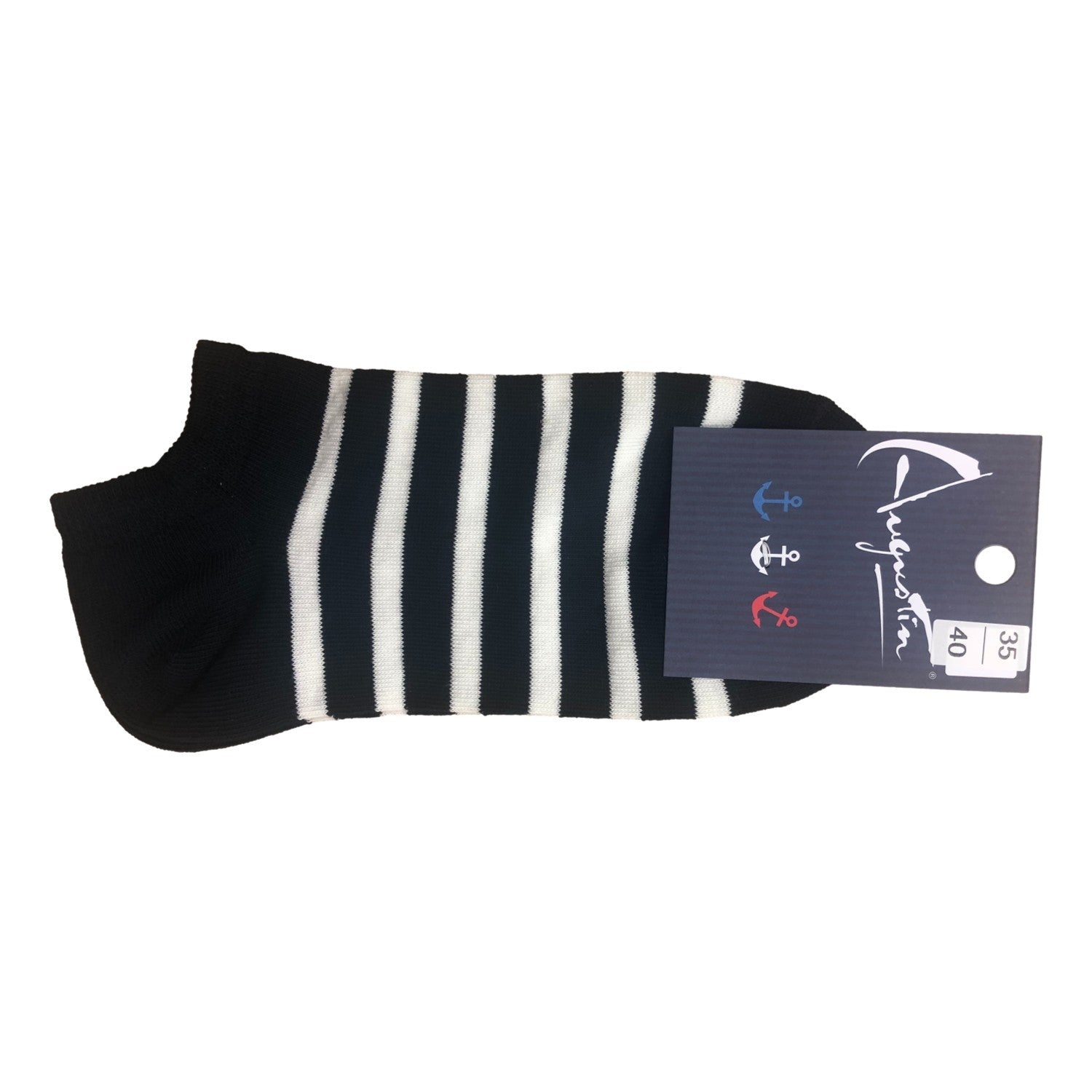 Chaussettes rayées invisibles – Boutique Augustin
