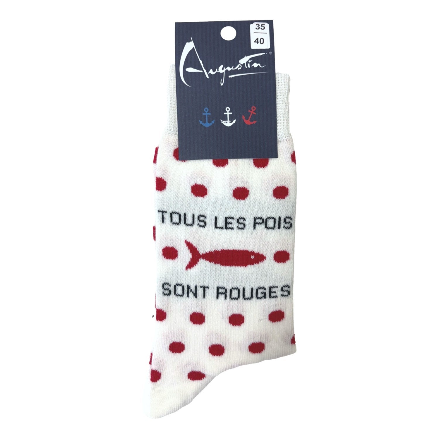 Chaussettes tous les poissons rouges – Boutique Augustin (vue 2)