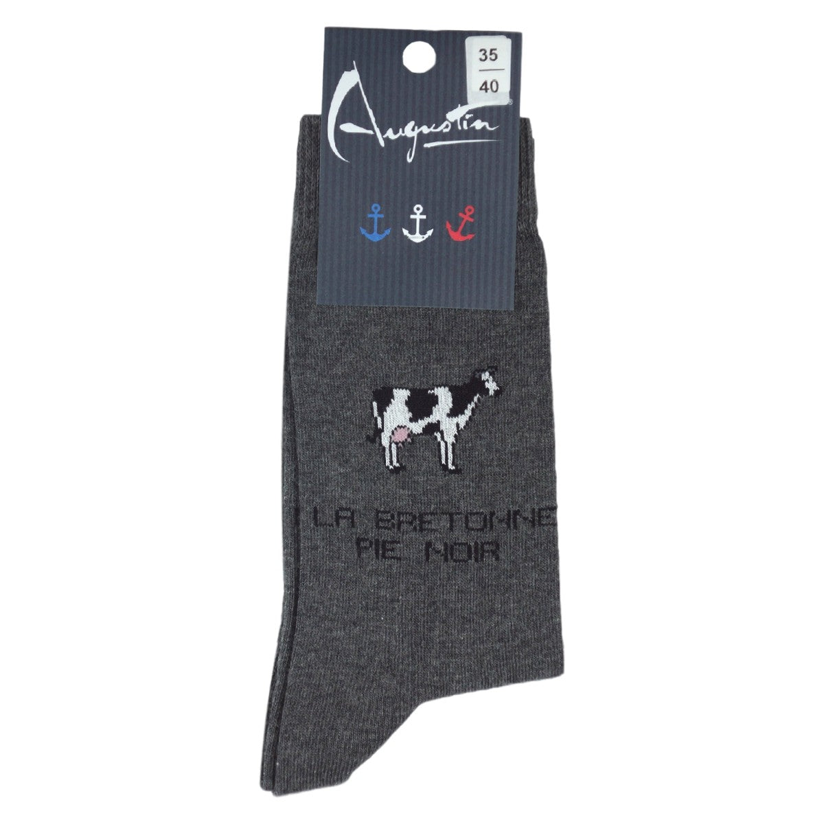 Chaussettes Vache Bretonne Pie Noir – Boutique Augustin