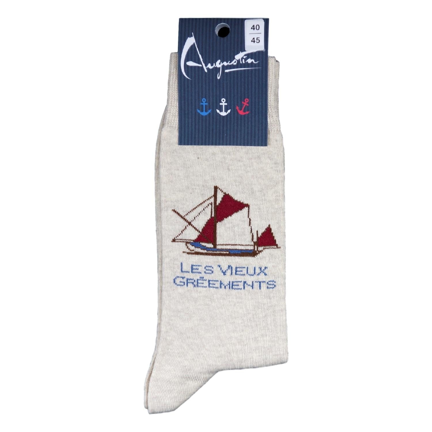 Chaussettes Vieux Gréements – Boutique Augustin (vue 2)