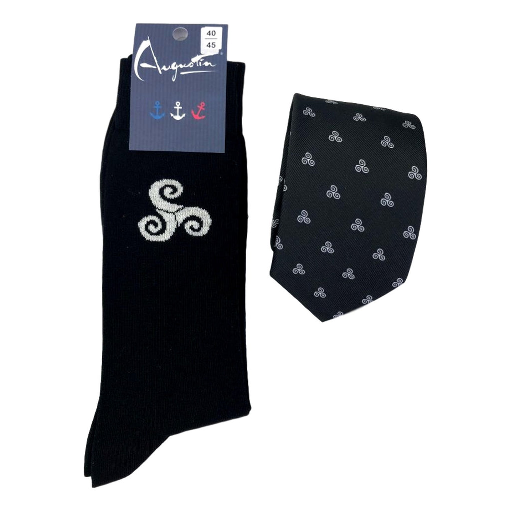 Coffret cravate & chaussettes Triskell – Boutique Augustin