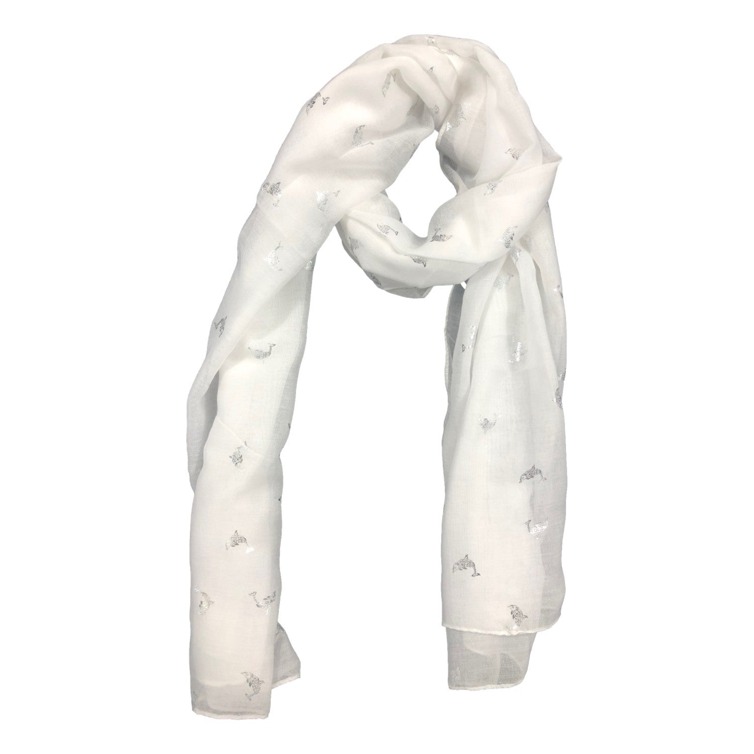 Echarpe Dauphins brillants – Boutique Augustin (vue 2)