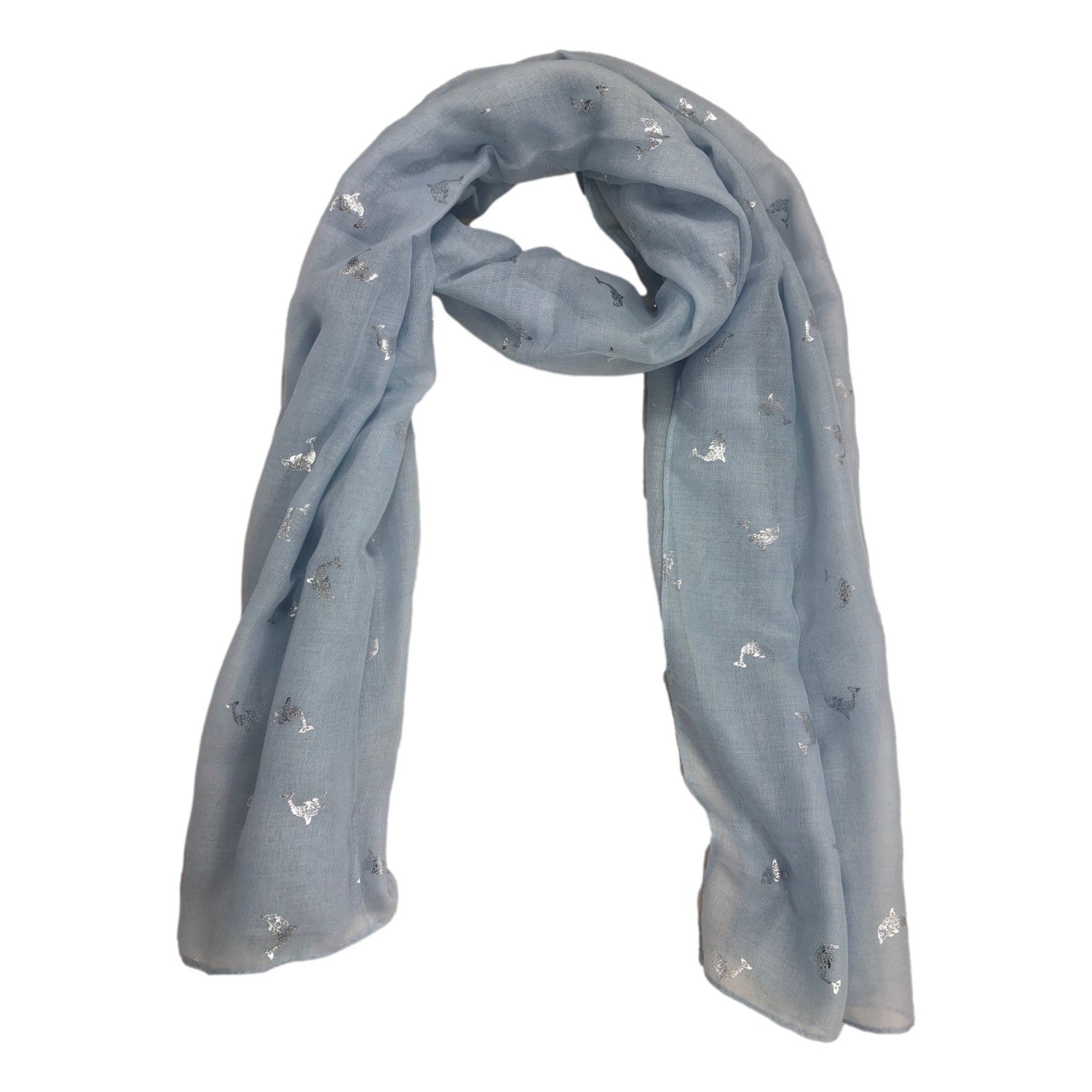 Echarpe Dauphins brillants – Boutique Augustin (vue 3)