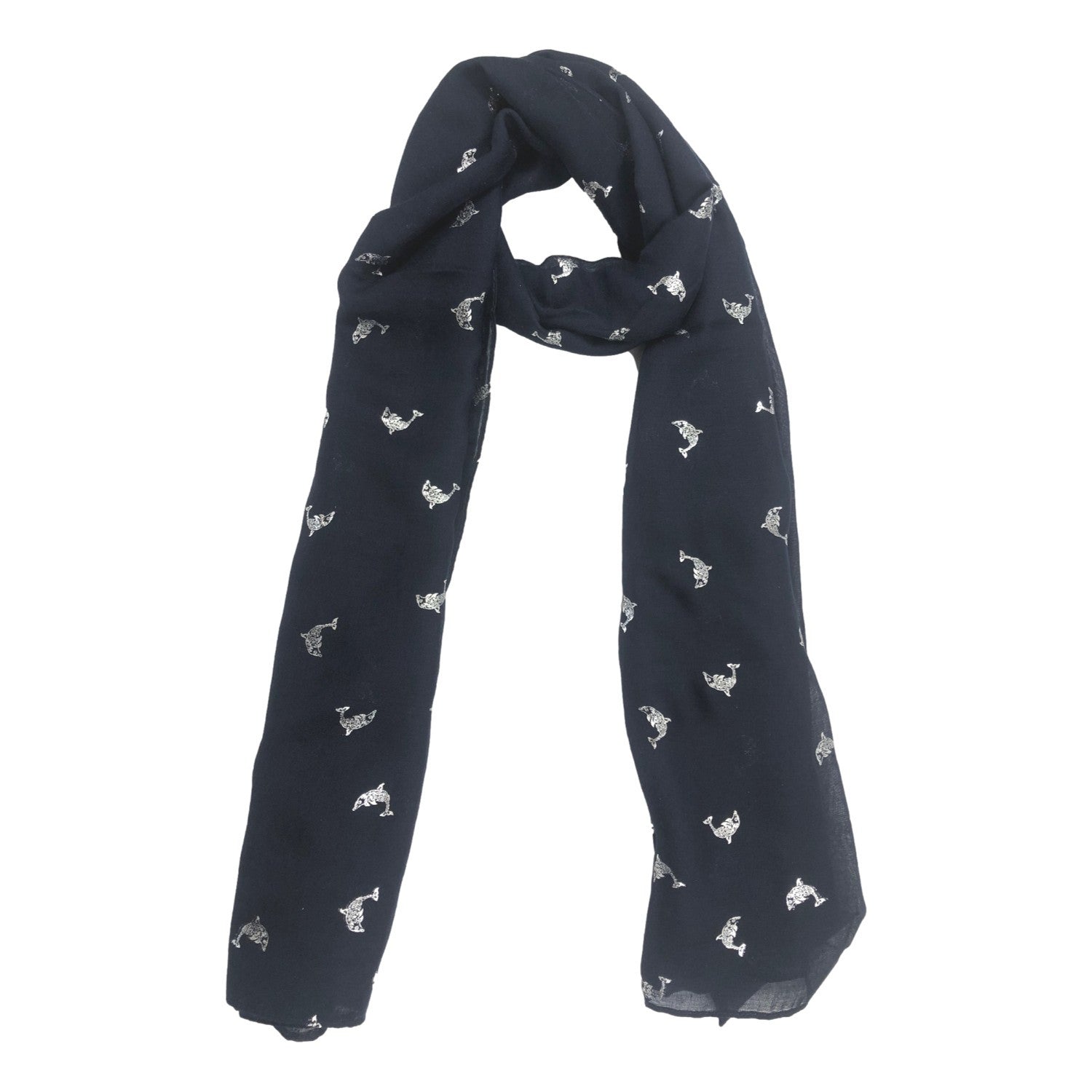 Echarpe Dauphins brillants – Boutique Augustin (vue 4)