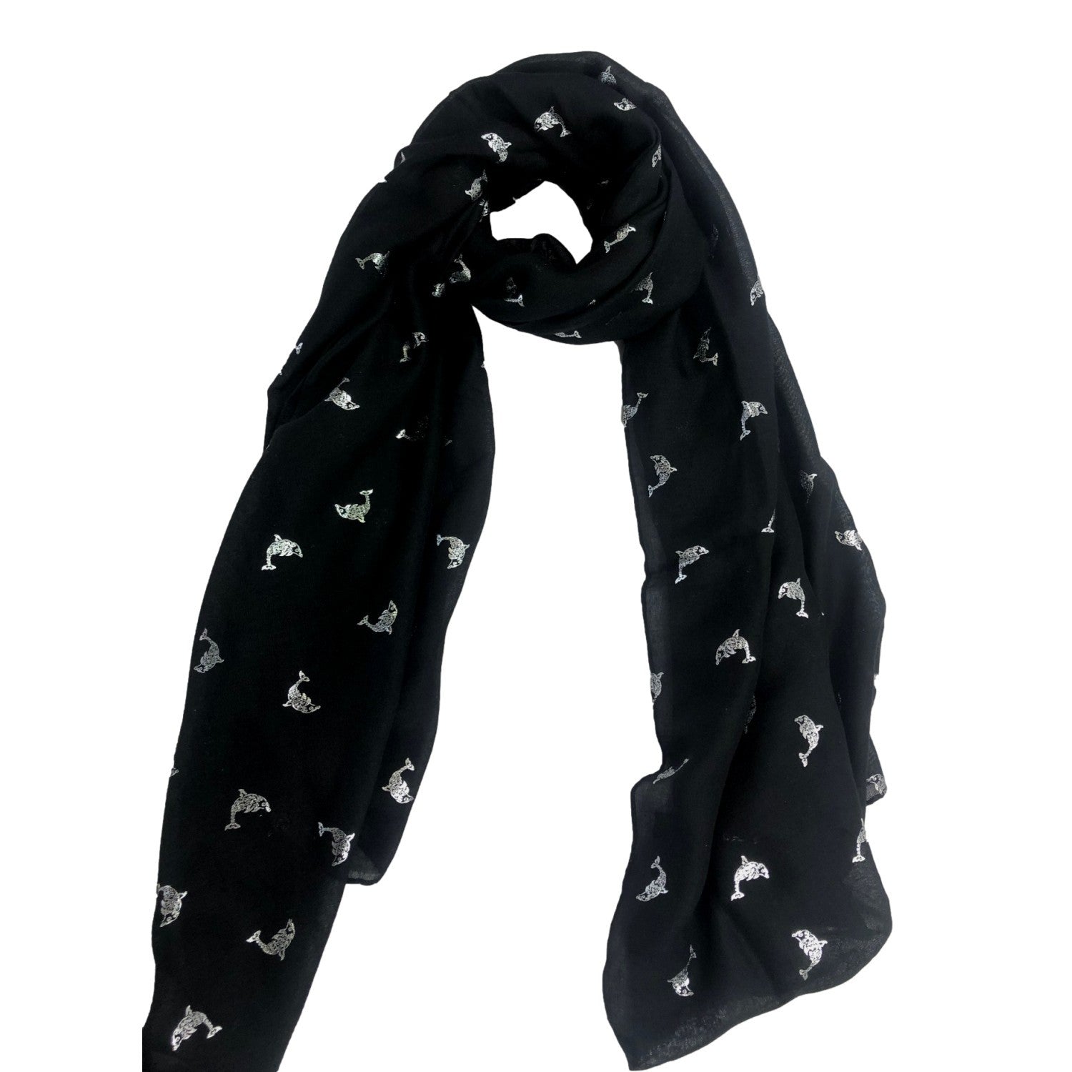 Echarpe Dauphins brillants – Boutique Augustin (vue 5)
