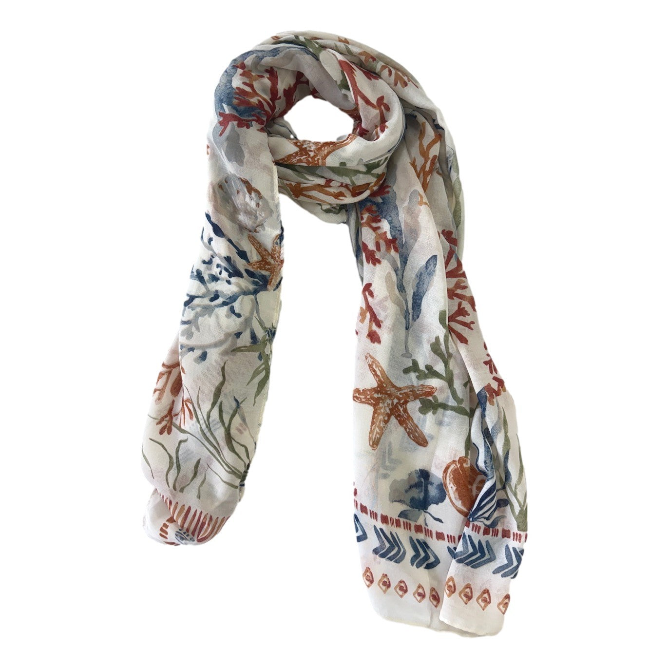 Echarpe motif corail – Boutique Augustin (vue 2)