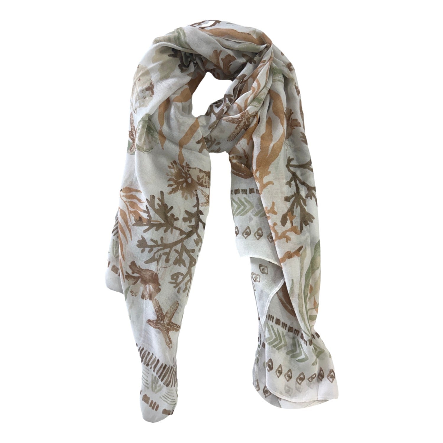 Echarpe motif corail – Boutique Augustin (vue 4)