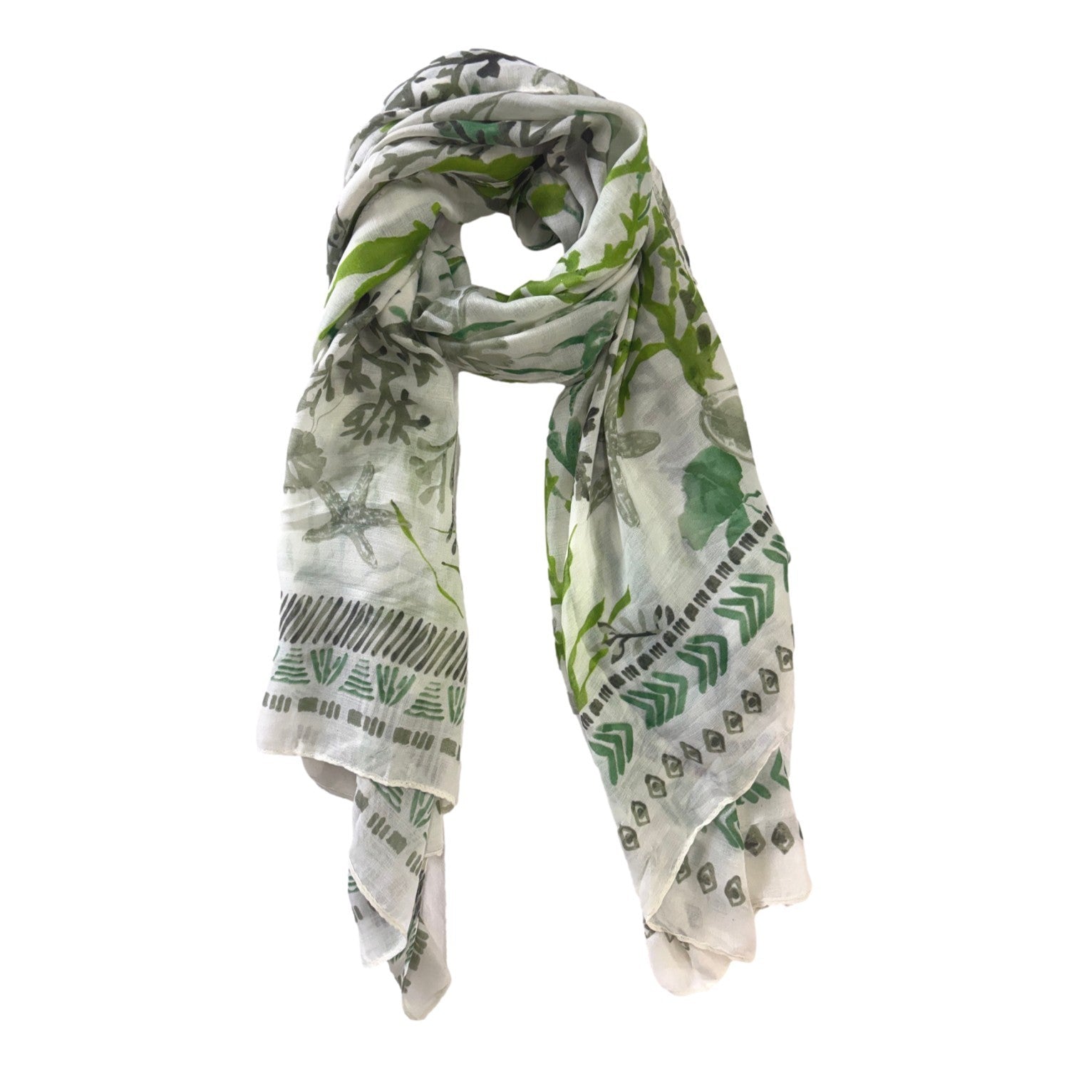 Echarpe motif corail – Boutique Augustin (vue 5)