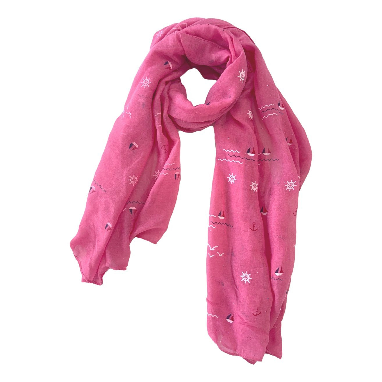 Echarpe motif nautique – Boutique Augustin (vue 3)