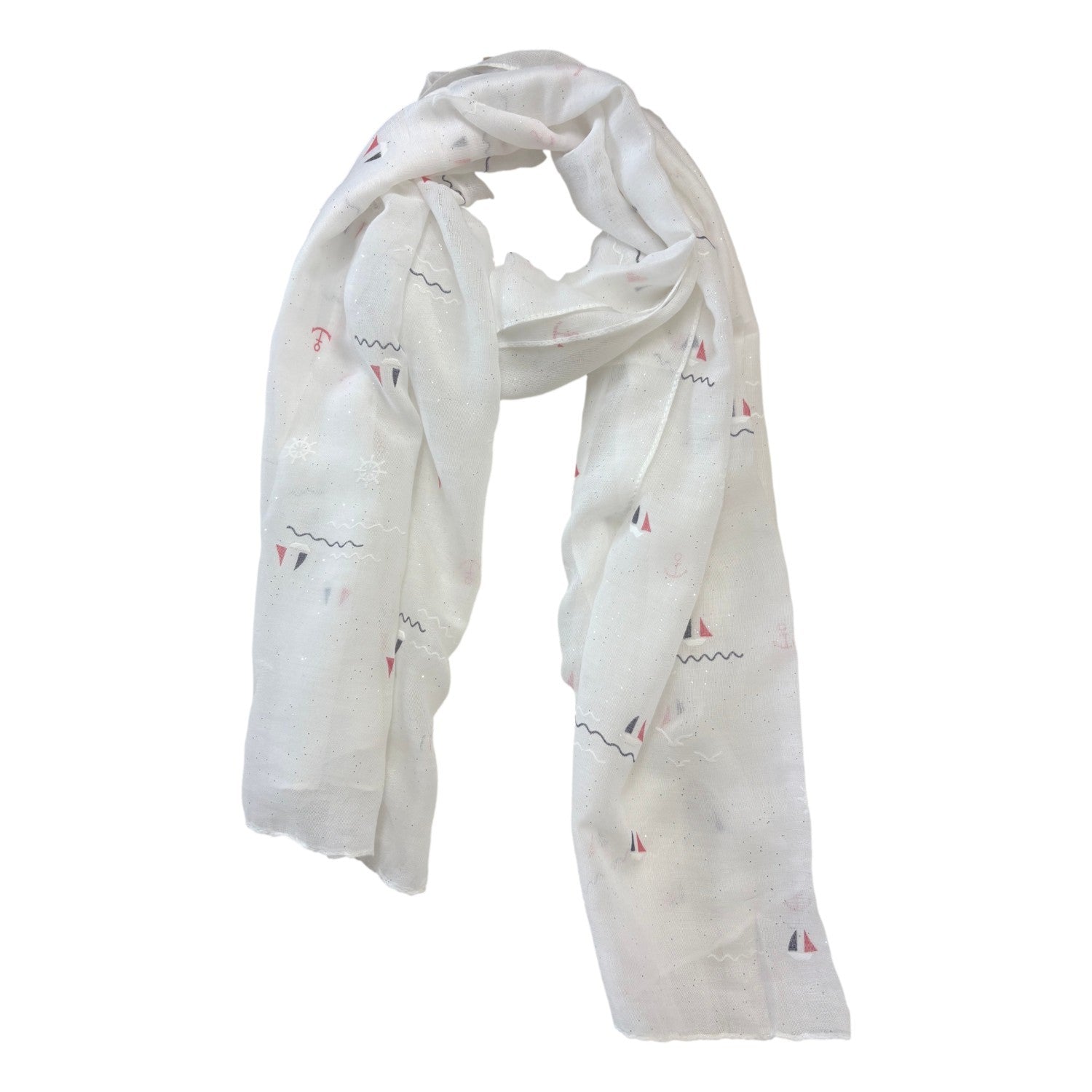 Echarpe motif nautique – Boutique Augustin
