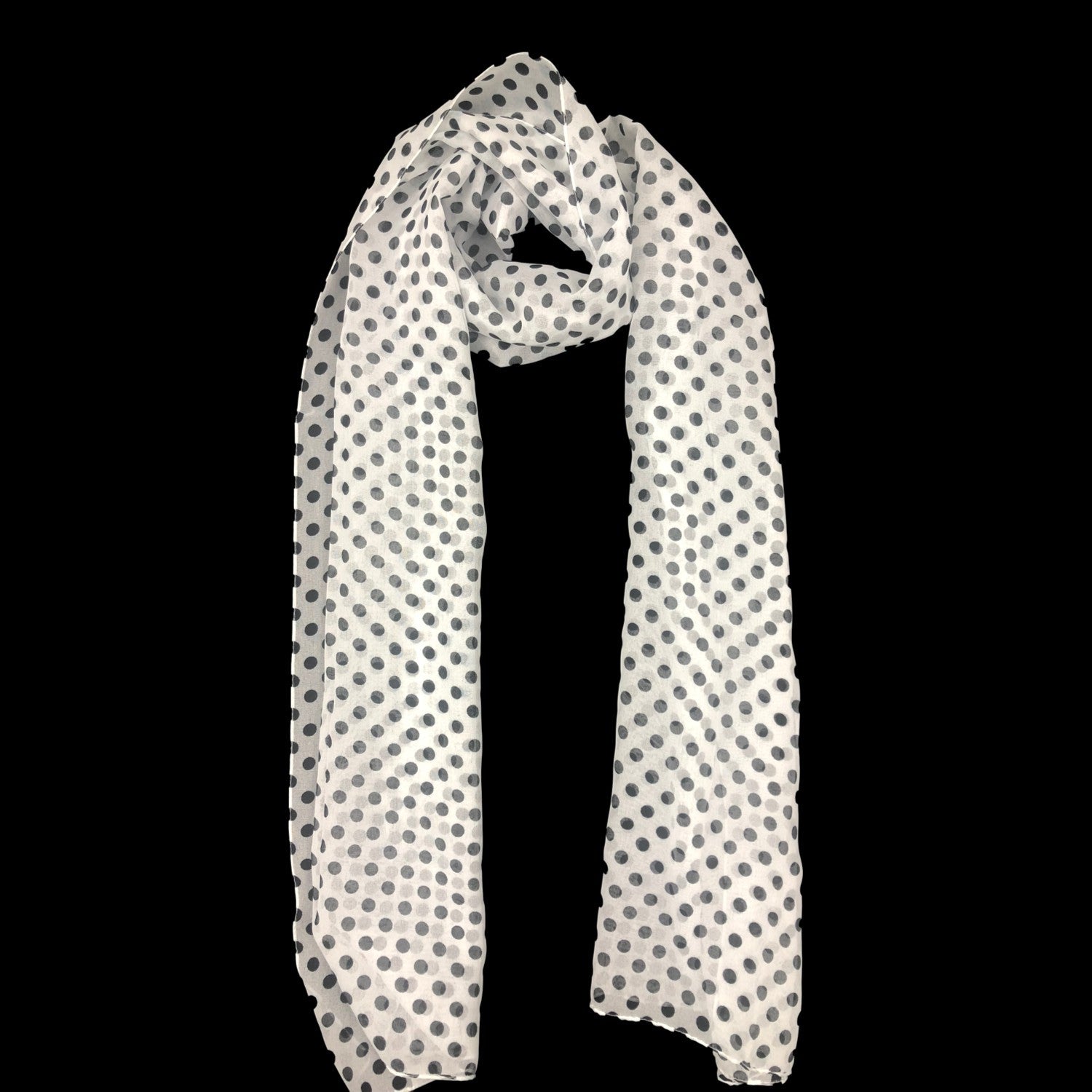 Echarpe Pois en mousseline – Boutique Augustin (vue 3)