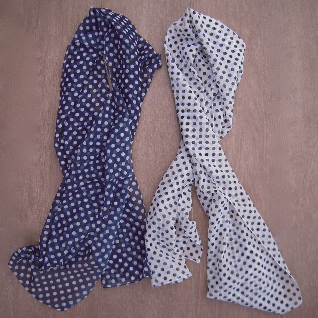 Echarpe Pois en mousseline – Boutique Augustin
