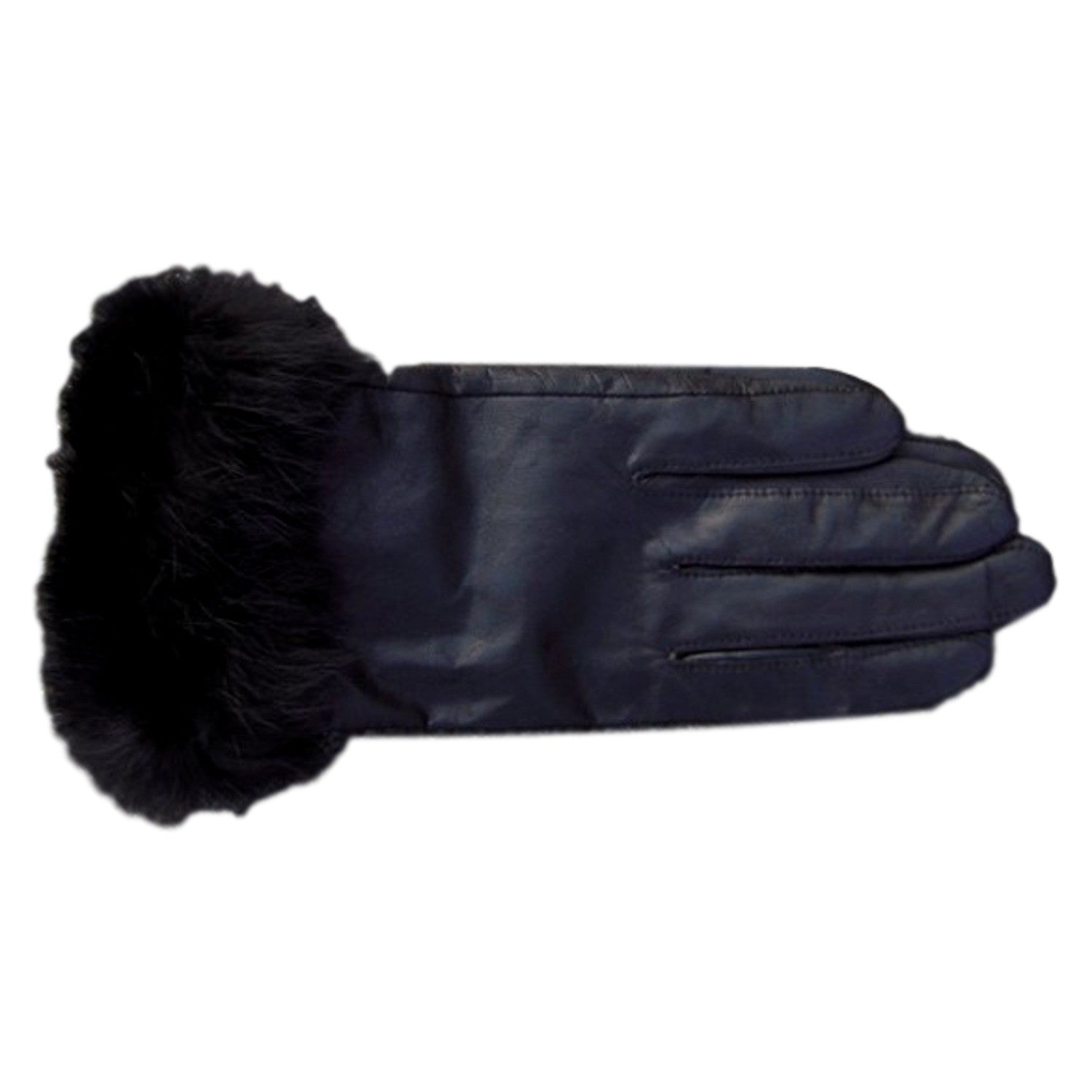 Damen-Lederhandschuhe Kaninchenfell